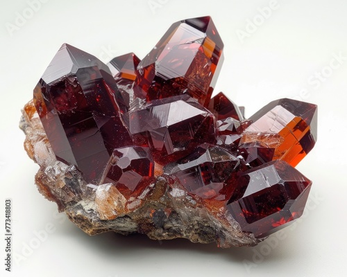 Fiery Garnet Crystal - A Stunning Red Gemstone for Jewellery and Mineral Collectors