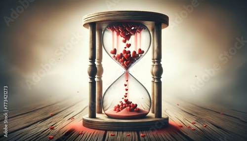 Sands of Time Replaced by Cascading Red Hearts