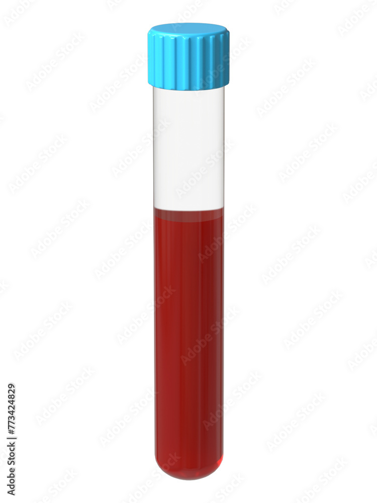 3D Realistic Medical Test blood sample tube rendering, 3D Realistic Medical Test blood sample tube rendering,