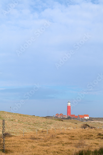 Lighthouse on Dutch island Texel