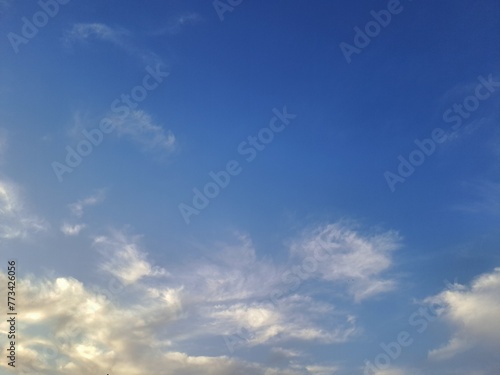 blue sky with clouds © Shafahad