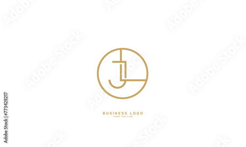 JL  LJ  J  L  Abstract Letters Logo Monogram
