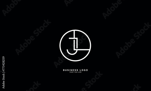 JL, LJ, J, L, Abstract Letters Logo Monogram
