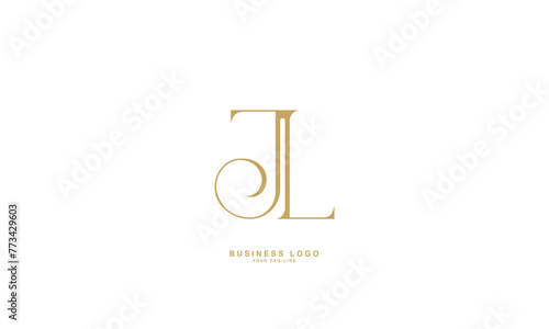 JL, LJ, J, L, Abstract Letters Logo Monogram