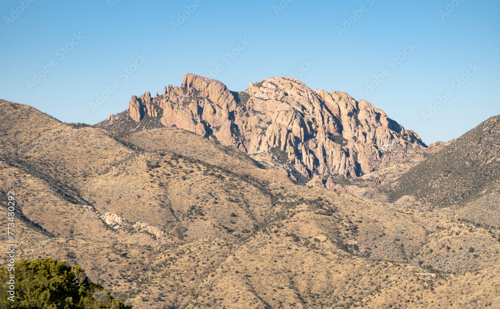 Cochise Head: The iconic mountain top as seen from Chiricahua National Monument
