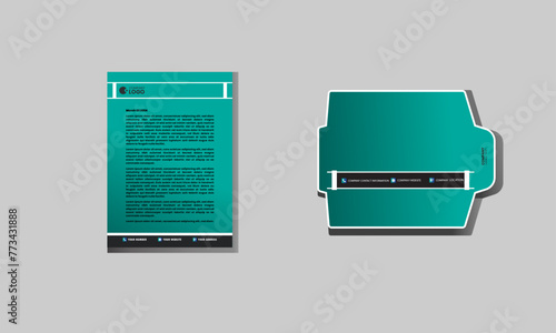 Modern Minimal Business Stationery Branding Template,
Modern Corporate Letterhead Template