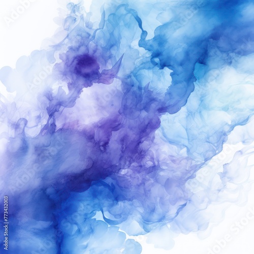 Indigo light watercolor abstract background