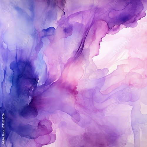 Purple light watercolor abstract background