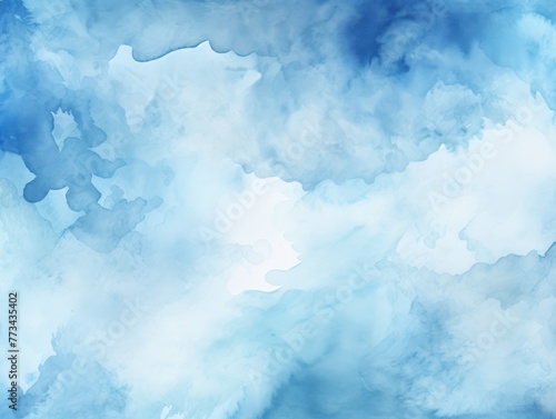 Sky Blue dark watercolor abstract background