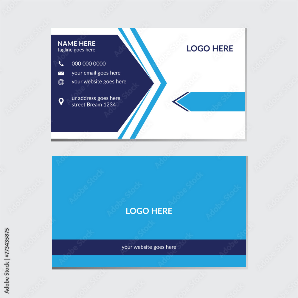 creative business card Simple and clean design Vector modern print templates technology Layout Personal visiting card creative business card Simple and clean design Vector modern print templates technology Layout Personal visiting card
