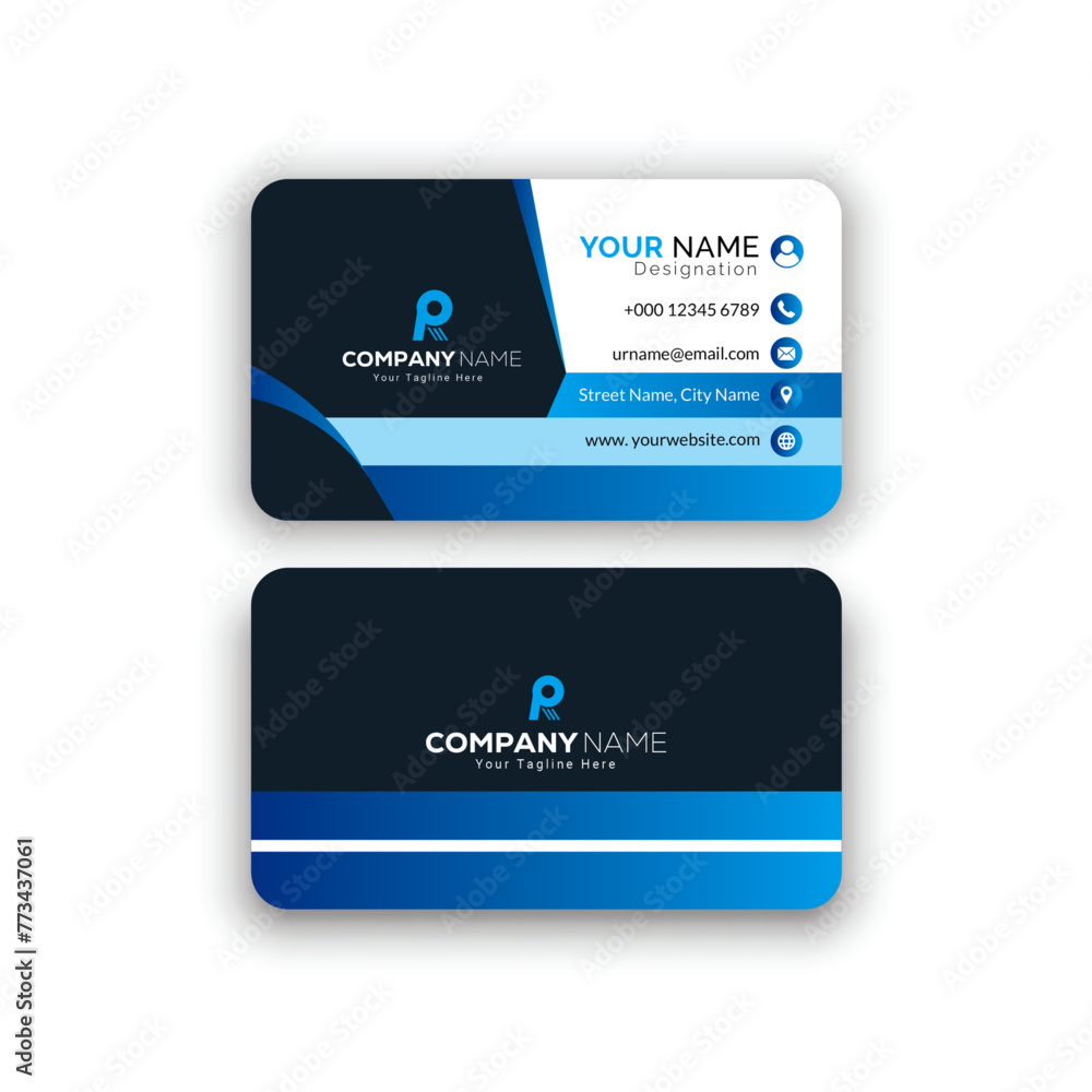 Corporate creative and modern Stylish Professional Business card template design (Double sided) Corporate creative and modern Stylish Professional Business card template design (Double sided)