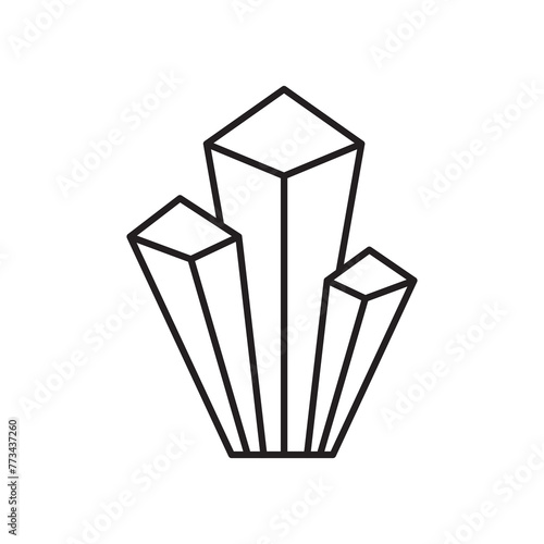 Drugs Crystals icon design, isolated on white background, vector illustration