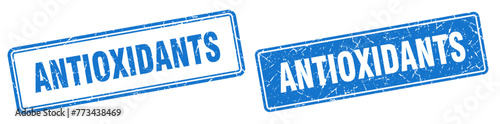 antioxidants stamp set. antioxidants square grunge sign