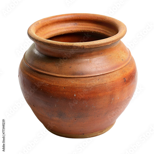 clay pot Isolated on transparent background