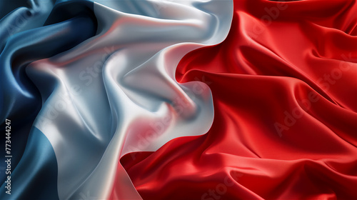 Obraz na płótnie France flag background silky and smooth waving. w salonie
