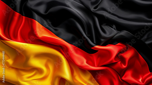 Germany flag background silky and smooth waving.
