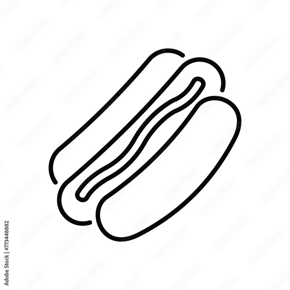 Hot Dog icon editable stock vector icon Hot Dog icon editable stock vector icon