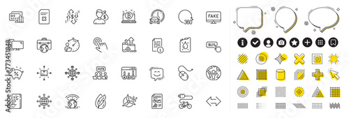 Set of Buy button, Card and Book car line icons for web app. Design elements, Social media icons. Computer, Delete file, Survey results icons. Vector