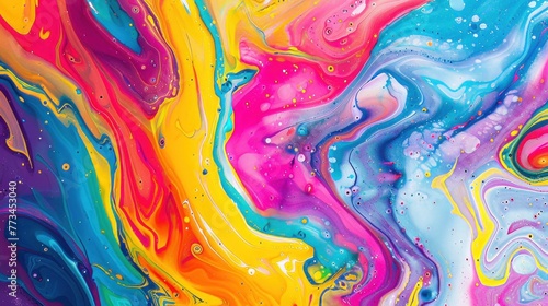  An explosion of color in this abstract painting background