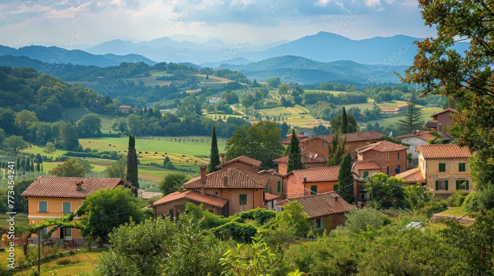 A scenic bike tour winding through charming villages and scenic countryside.