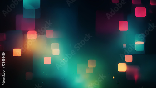 Experiment with digital brush strokes to create a square abstract background with a painterly effect