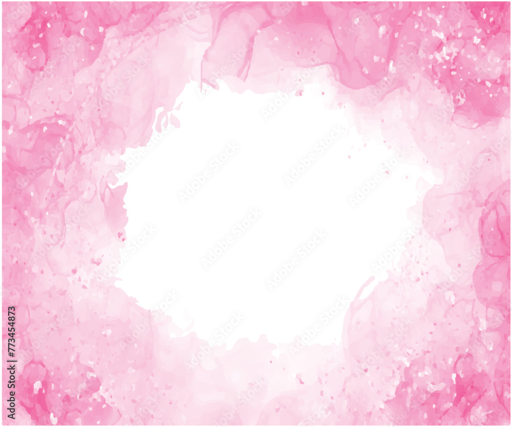 Pink watercolor background texture in light pastel colors in pretty violet