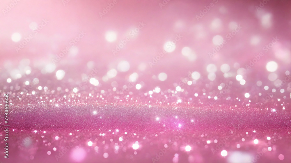pink soft bokeh shine glitter background.