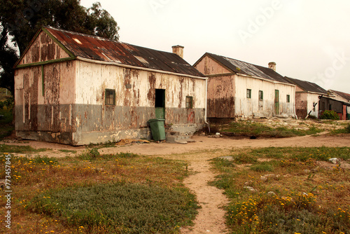 Old neglected cottages on the West Coast, Sout Africa. Fine art photography. 