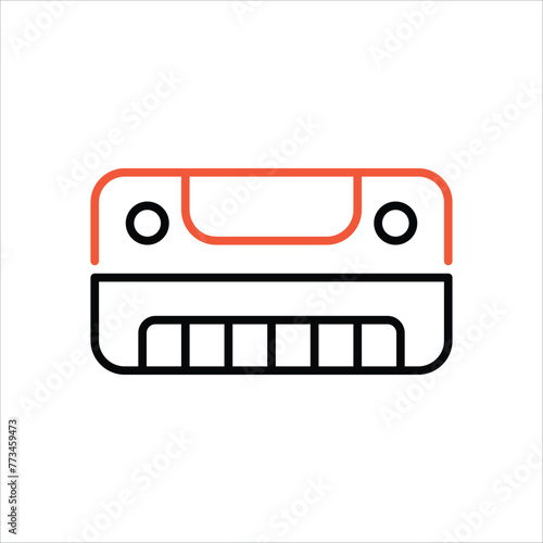 Harmonica  icon editable stock vector icon