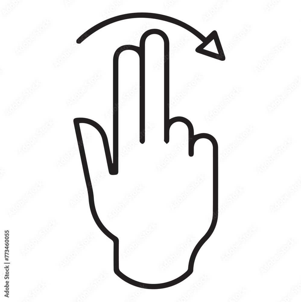 Obraz premium Man hand icon, directions
