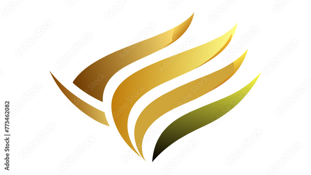 Fototapeta premium golden logo vector illustration