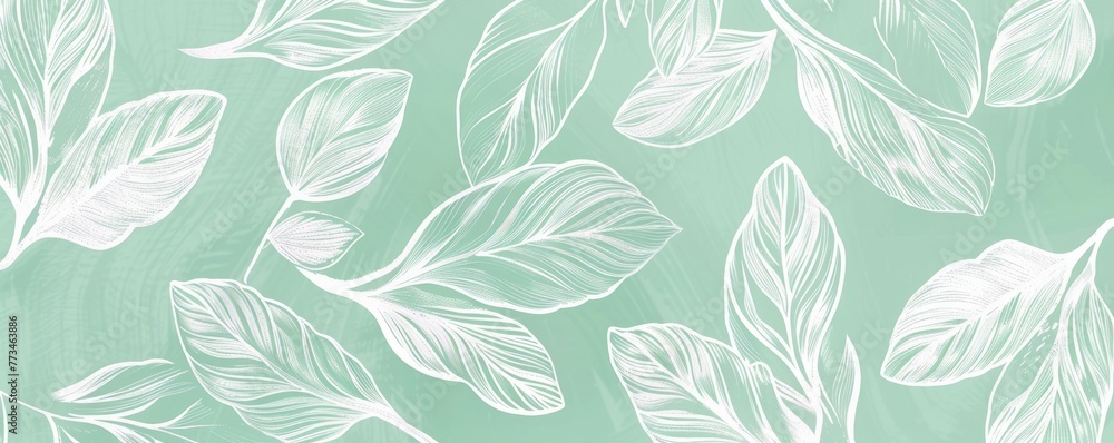 plant leaves silhouette background. plant leaves silhouette background.