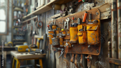 A convenient tool belt for organizing and carrying tools during construction, woodworking, and other tasks