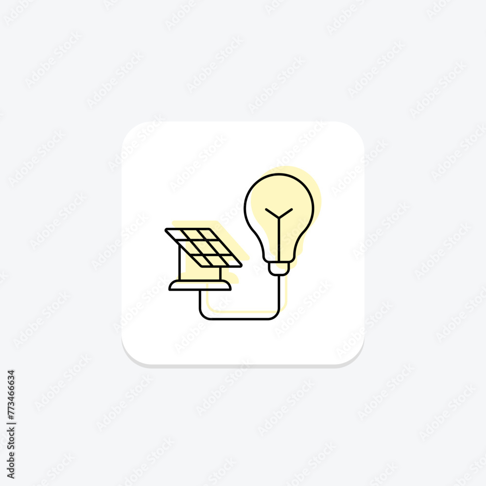 Solar Energy Innovation icon, energy, innovation, power, renewable, editable vector, pixel perfect, illustrator ai file Solar Energy Innovation icon, energy, innovation, power, renewable, editable vector, pixel perfect, illustrator ai file