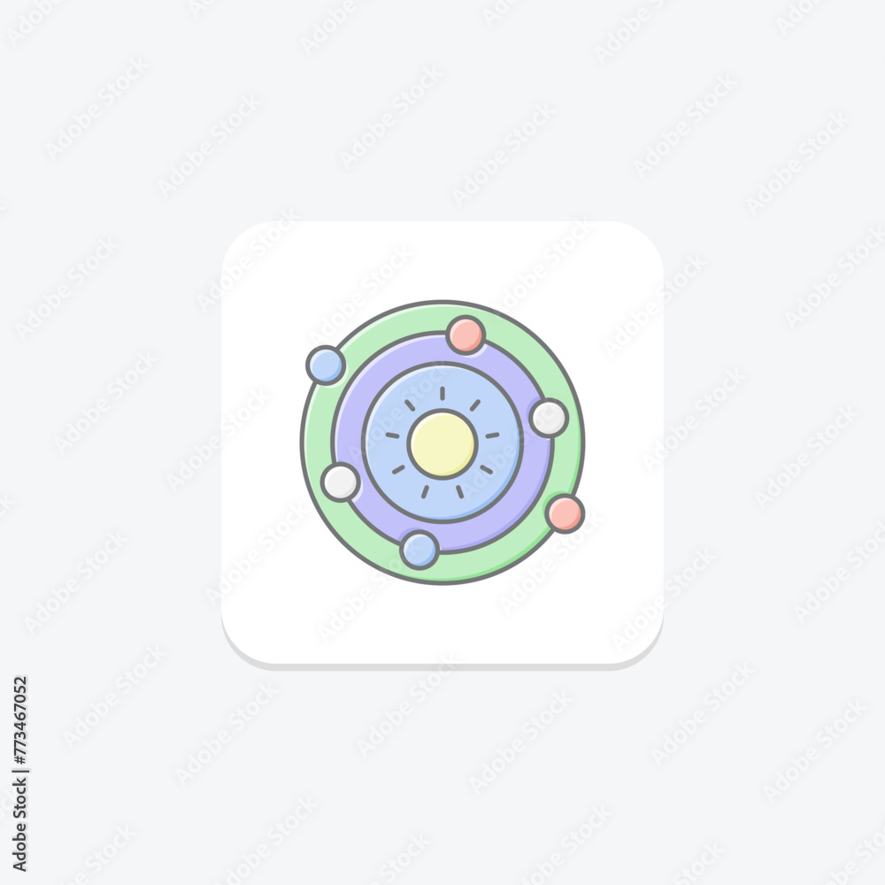 Solar System icon, system, energy, power, sun, editable vector, pixel perfect, illustrator ai file Solar System icon, system, energy, power, sun, editable vector, pixel perfect, illustrator ai file