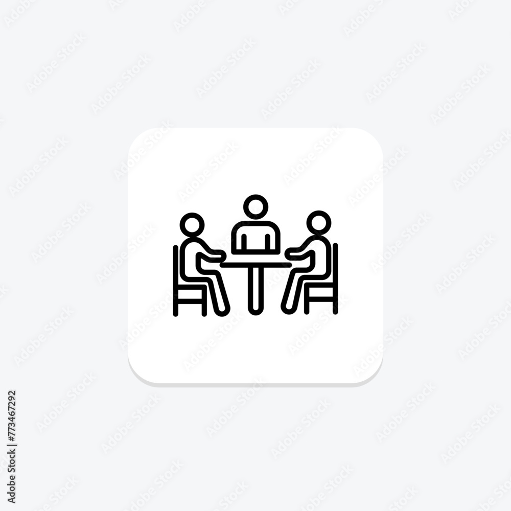 Business Meeting icon, meeting, conference, discussion, presentation, editable vector, pixel perfect, illustrator ai file Business Meeting icon, meeting, conference, discussion, presentation, editable vector, pixel perfect, illustrator ai file