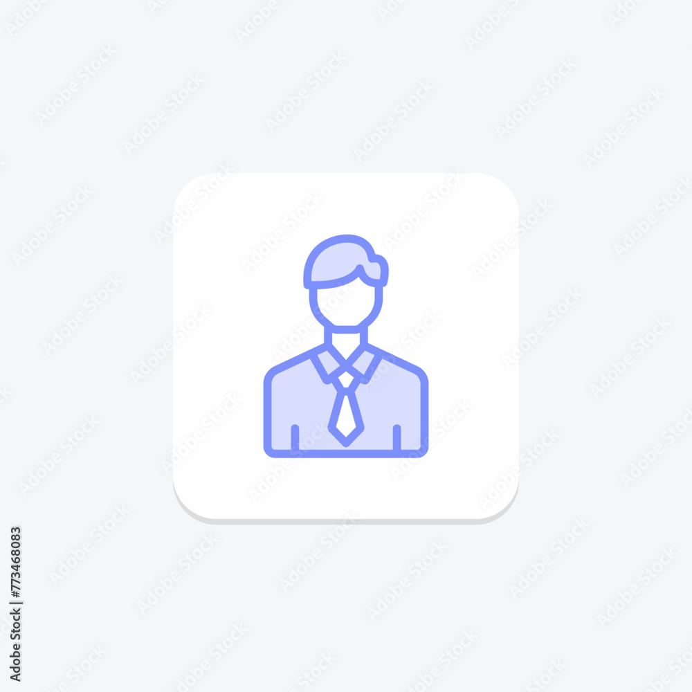 Business Man icon, man, male, professional, entrepreneur, editable vector, pixel perfect, illustrator ai file Business Man icon, man, male, professional, entrepreneur, editable vector, pixel perfect, illustrator ai file