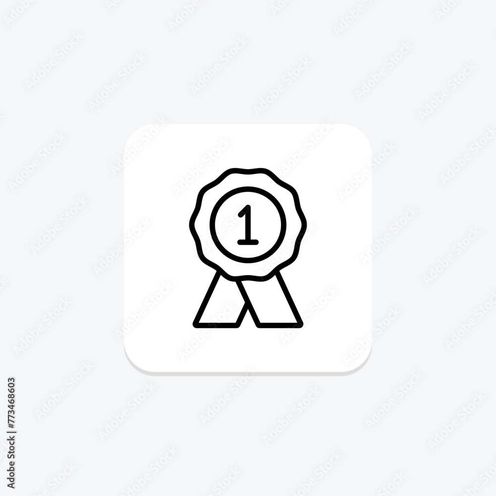Recognition Ribbon icon, ribbon, award, honor, symbol, editable vector, pixel perfect, illustrator ai file Recognition Ribbon icon, ribbon, award, honor, symbol, editable vector, pixel perfect, illustrator ai file