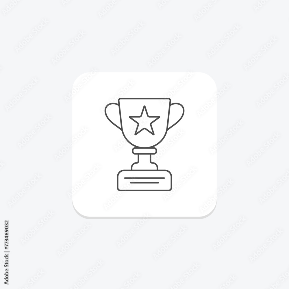Recognition Trophy icon, trophy, award, honor, symbol, editable vector, pixel perfect, illustrator ai file Recognition Trophy icon, trophy, award, honor, symbol, editable vector, pixel perfect, illustrator ai file