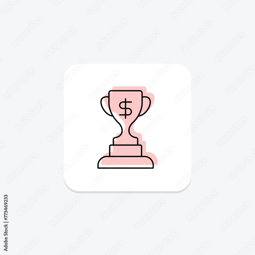 Bonus Trophy icon, trophy, reward, recognition, incentive, editable vector, pixel perfect, illustrator ai file Bonus Trophy icon, trophy, reward, recognition, incentive, editable vector, pixel perfect, illustrator ai file