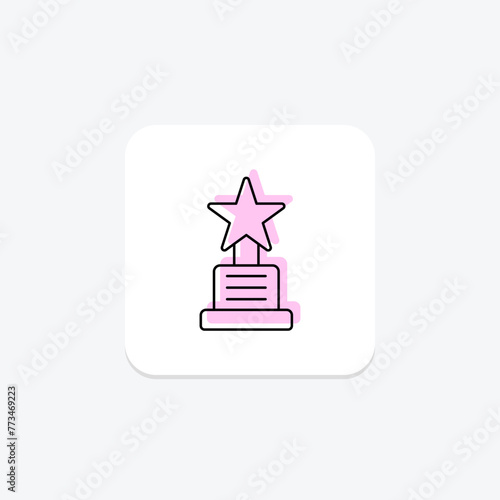 Outstanding Achievement icon, achievement, recognition, award, excellence, editable vector, pixel perfect, illustrator ai file