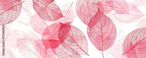 botanical print leaf outline and silhouette modern pink and white --ar 5:2 Job ID: e7aa9f21-f502-4f70-9ec1-6c7c451a966d