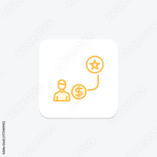 Employee Incentive icon, incentive, motivation, reward, recognition, editable vector, pixel perfect, illustrator ai file