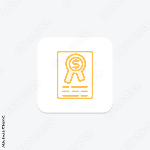 Merit Bonus icon, bonus, reward, recognition, incentive, editable vector, pixel perfect, illustrator ai file