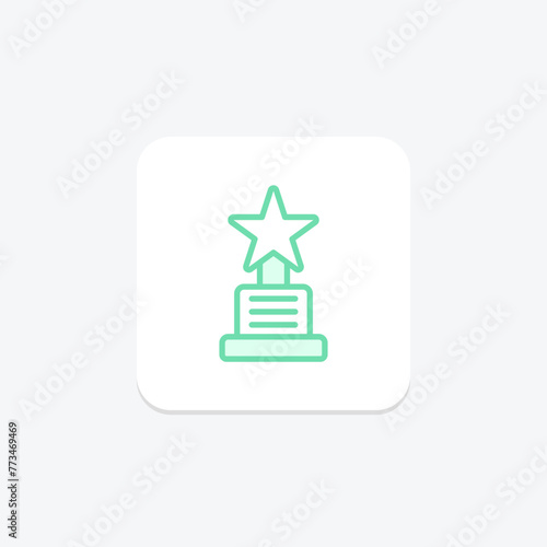 Outstanding Achievement icon, achievement, recognition, award, excellence, editable vector, pixel perfect, illustrator ai file