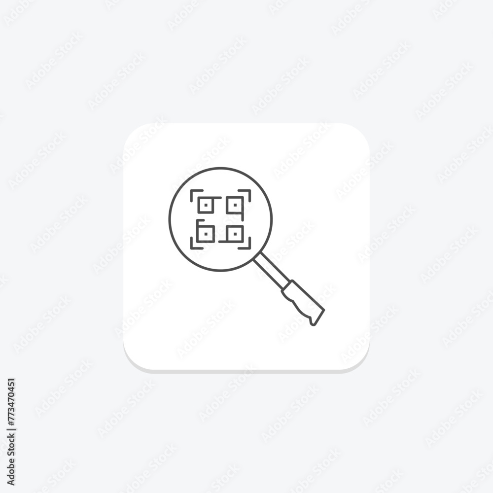 Barcode icon, scan, code, product, identification, editable vector, pixel perfect, illustrator ai file Barcode icon, scan, code, product, identification, editable vector, pixel perfect, illustrator ai file