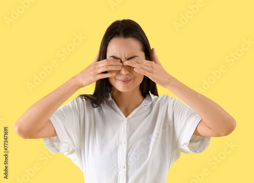 Young woman suffering from ...
