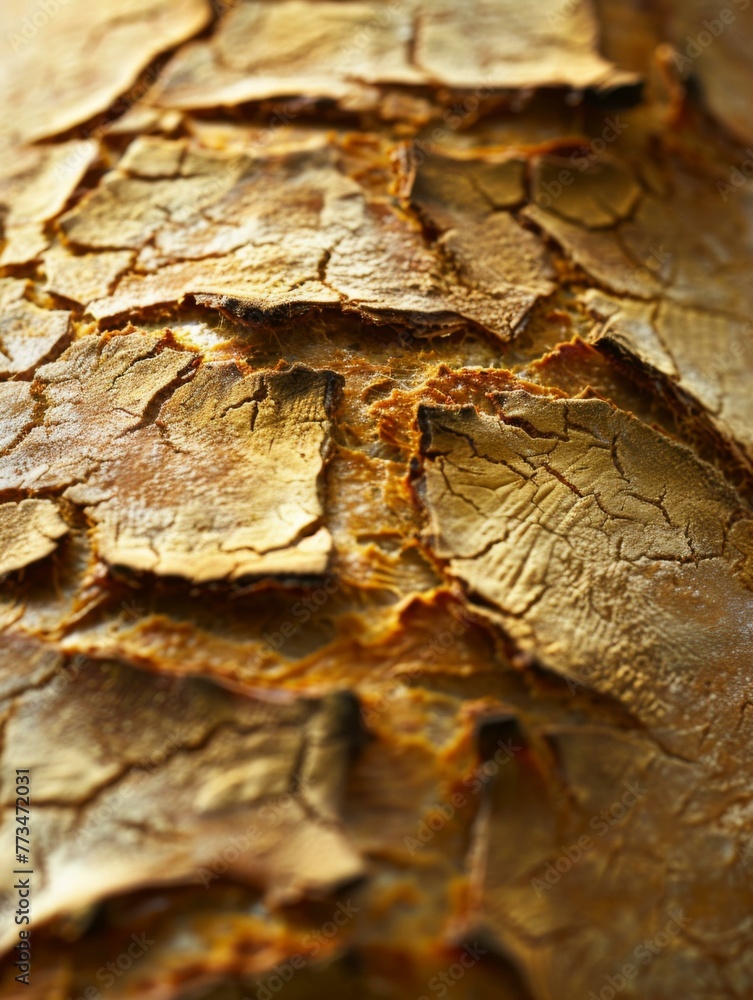 A close up of a piece of bread with some cracks on it. AI. A close up of a piece of bread with some cracks on it. AI.