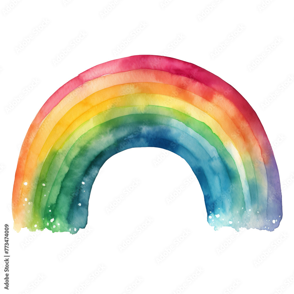 Fototapeta premium Rainbow Arching Over Clouds