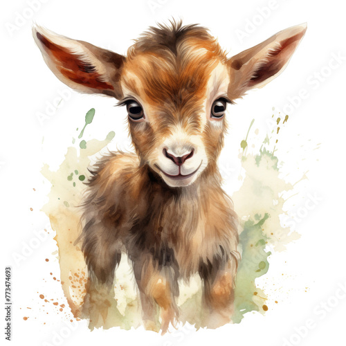 Adorable Baby Goat With Big Ears
